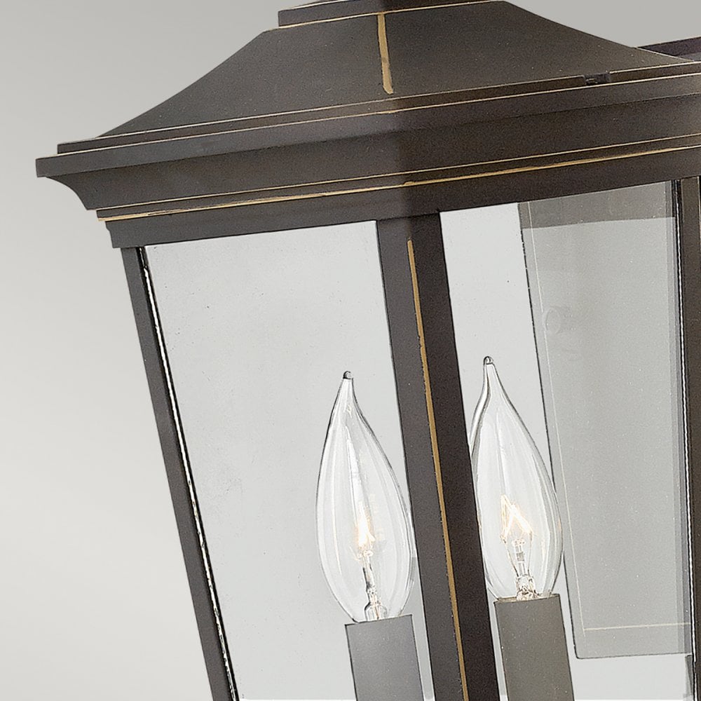 Bromley Outdoor Medium Wall Lantern In Oil Rubbed Bronze Finish HK-BROMLEY2-M