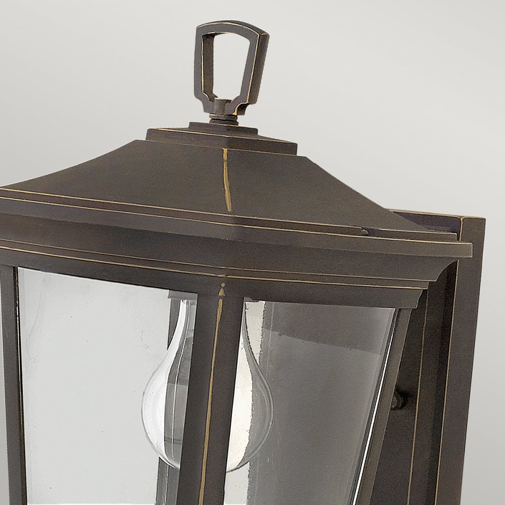 Bromley Outdoor Small Wall Lantern In Oil Rubbed Bronze Finish HK-BROMLEY2-S