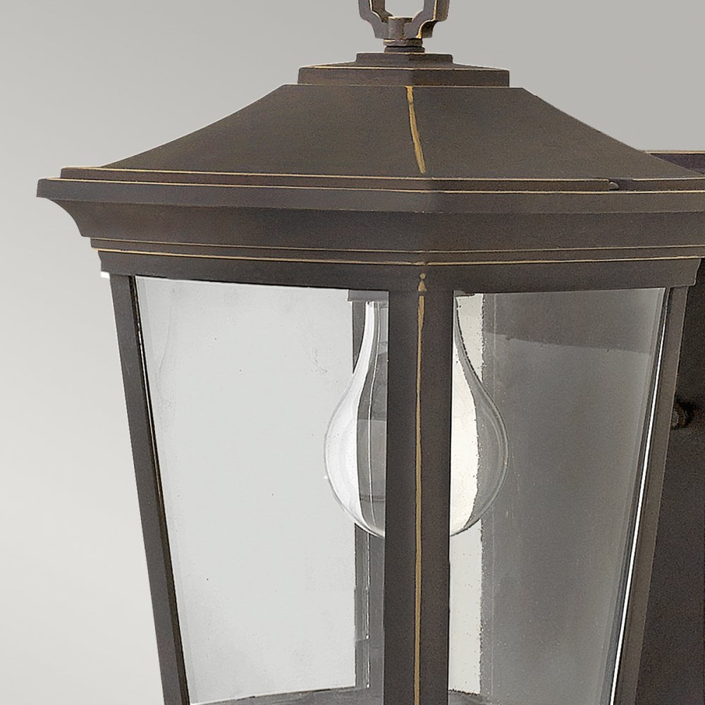 Bromley Outdoor Small Wall Lantern In Oil Rubbed Bronze Finish HK-BROMLEY2-S