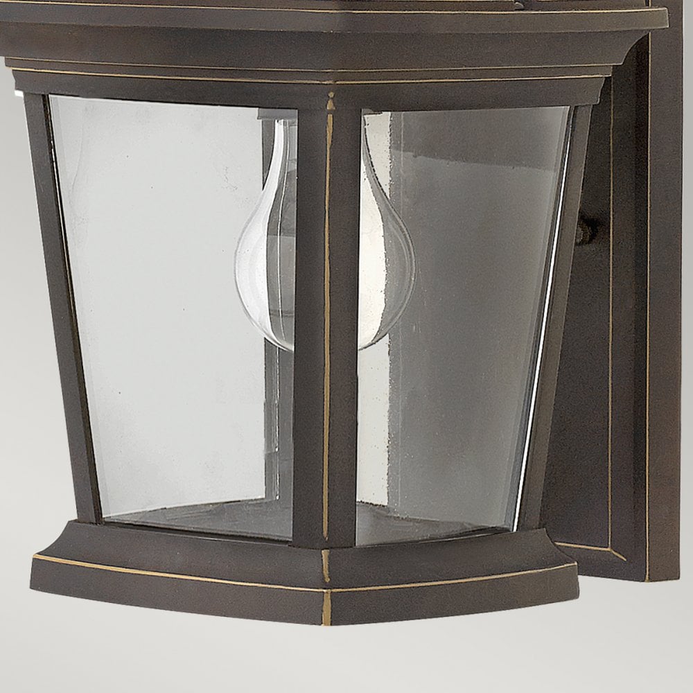 Bromley Outdoor Small Wall Lantern In Oil Rubbed Bronze Finish HK-BROMLEY2-S