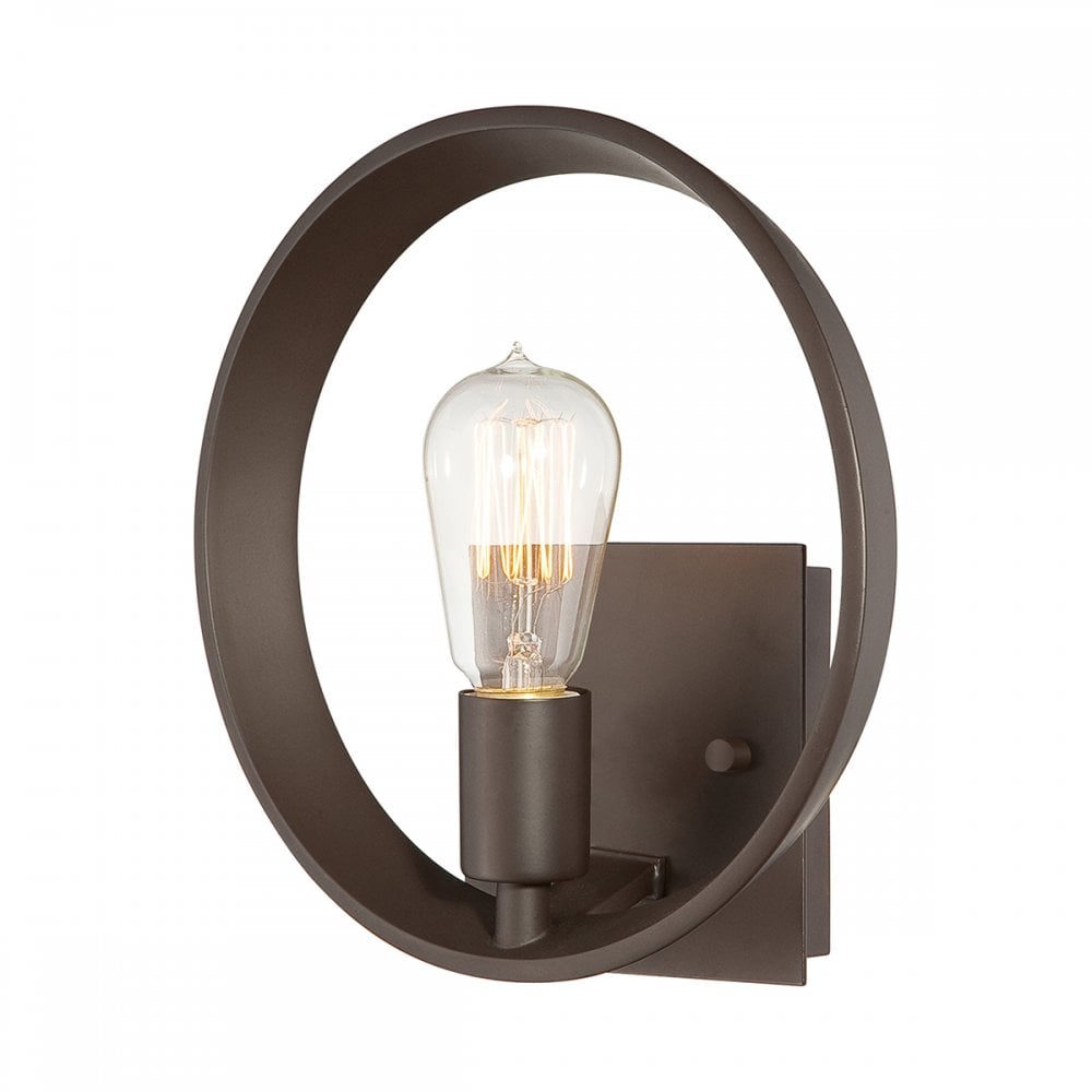 Theater Row Unique Wall Light In Western Bronze Finish QZ-THEATERROW1WT
