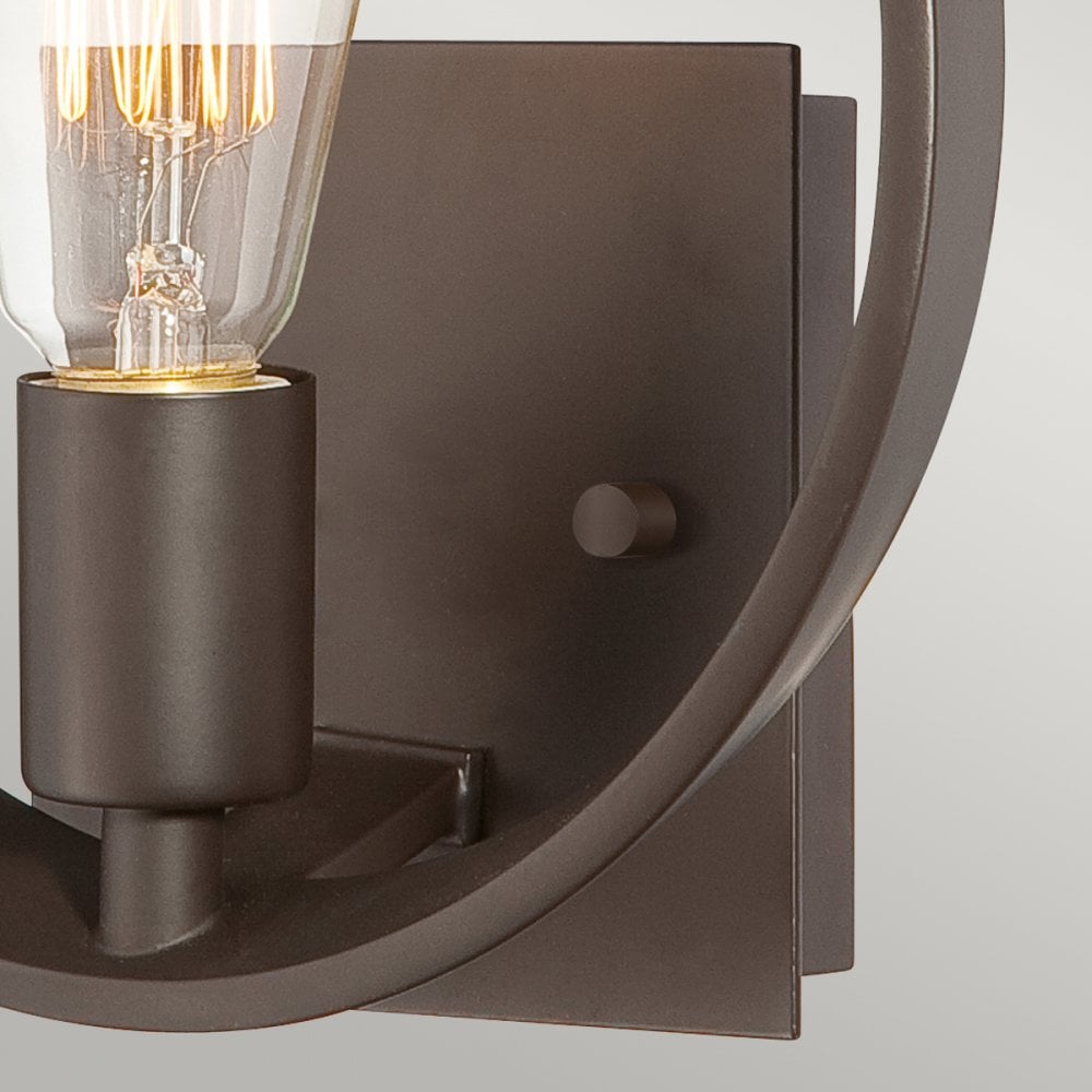 Theater Row Unique Wall Light In Western Bronze Finish QZ-THEATERROW1WT