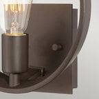 Theater Row Unique Wall Light In Western Bronze Finish QZ-THEATERROW1WT