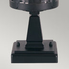 Hereford Outdoor Pedestal Light In Black Finish BL12