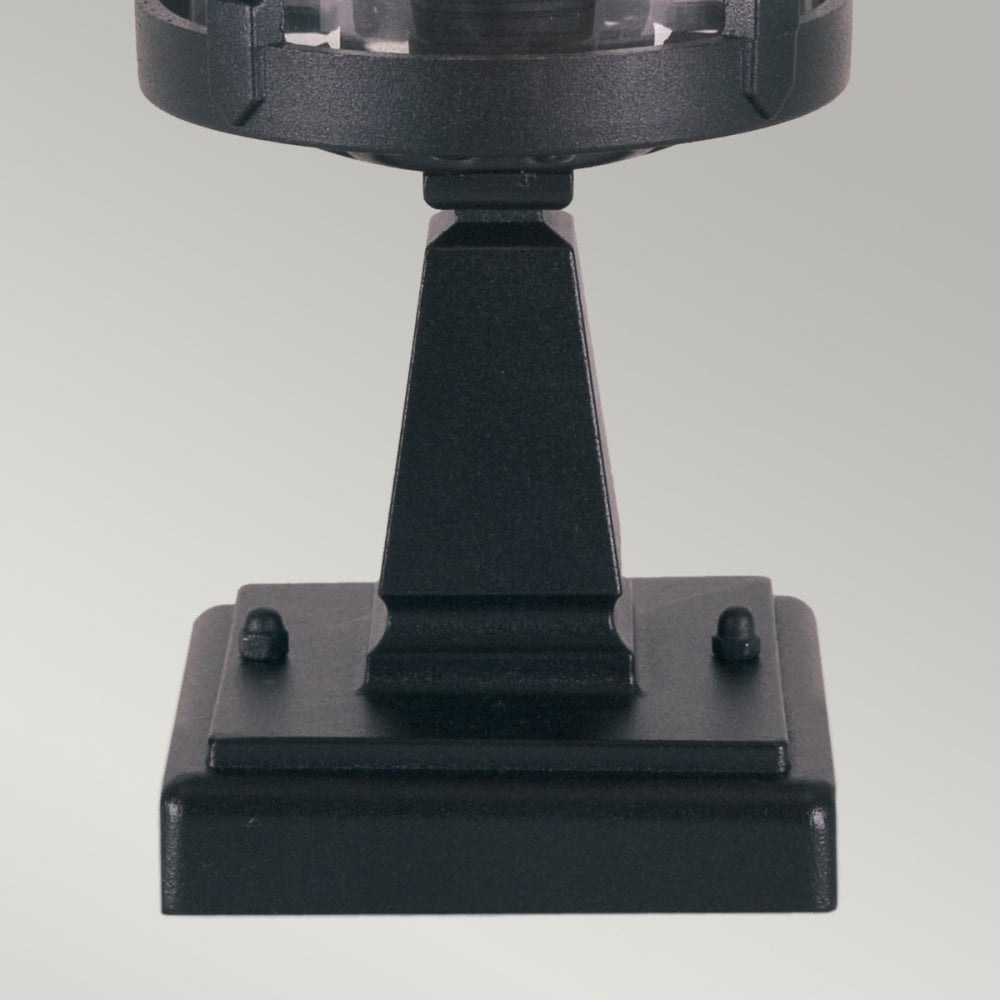 Hereford Outdoor Pedestal Light In Black Finish BL12