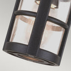 BL21A Hereford exterior black flush porch light, IP23