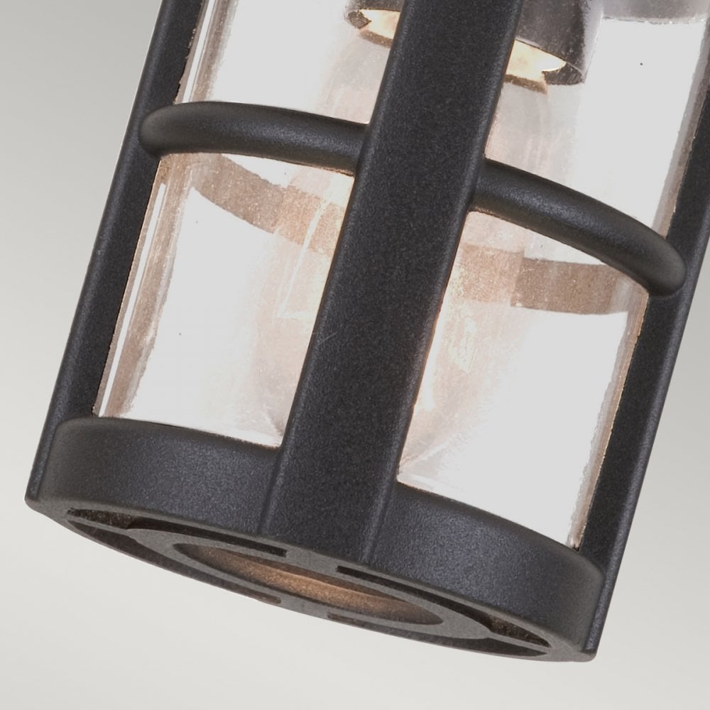 BL21A Hereford exterior black flush porch light, IP23