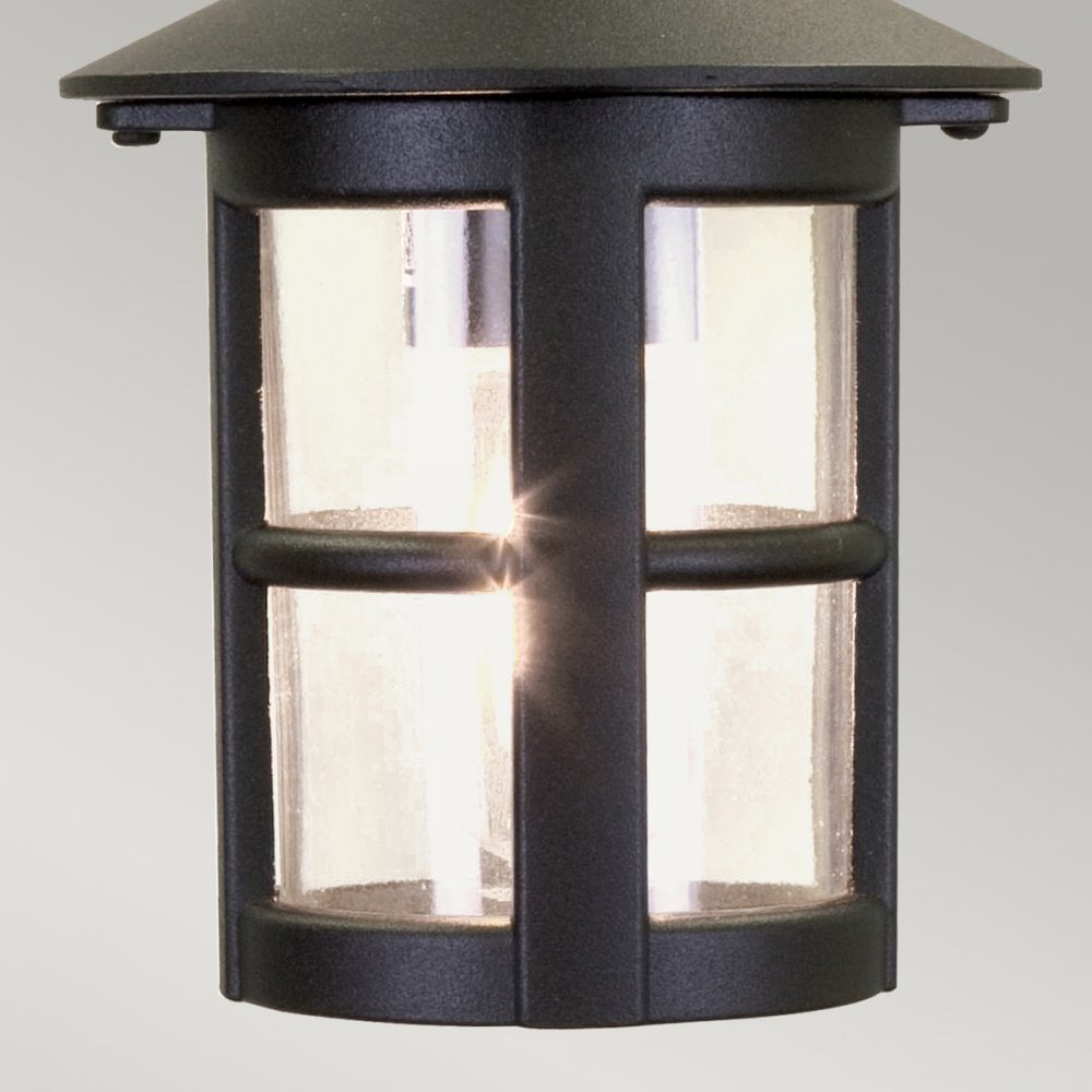BL21B Hereford exterior black hanging porch light, IP20