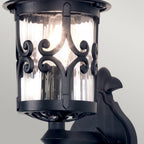 BL10-BLACK Hereford Up Light Exterior Wall Lantern IP23