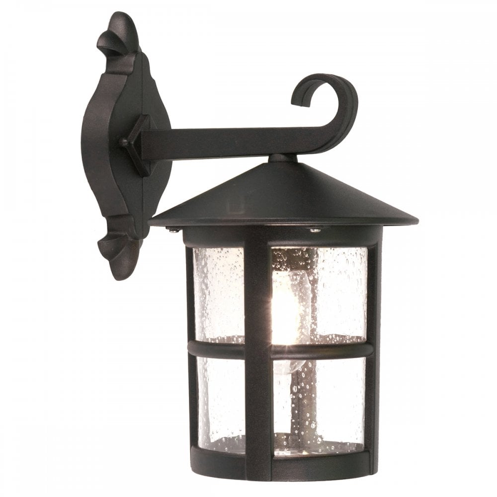 BL21-G-BLACK Hereford Exterior Down Light Wall Lantern IP43