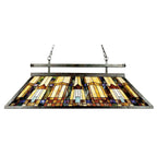 Inglenook Tiffany Island Chandelier in Valiant Bronze Finish QZ-INGLENOOKISLE