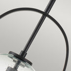 Somerset Medium Ceiling Pendant In Black With Clear Glass QN-SOMERSET-P-C-BK