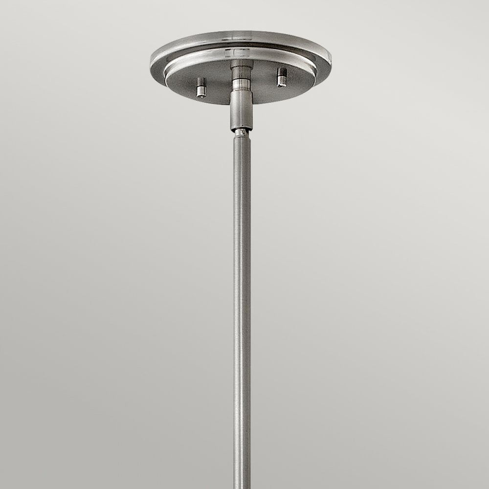 Somerset Medium Ceiling Pendant In Brushed Nickel With Opal Glass QN-SOMERSET-P-O-BN
