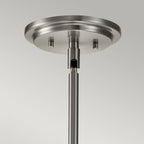 Somerset Medium Ceiling Pendant In Brushed Nickel With Clear Glass QN-SOMERSET-P-C-BN