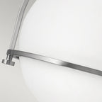 Somerset Flush Ceiling Light In Brushed Nickel With Opal Glass QN-SOMERSET-F-O-BN
