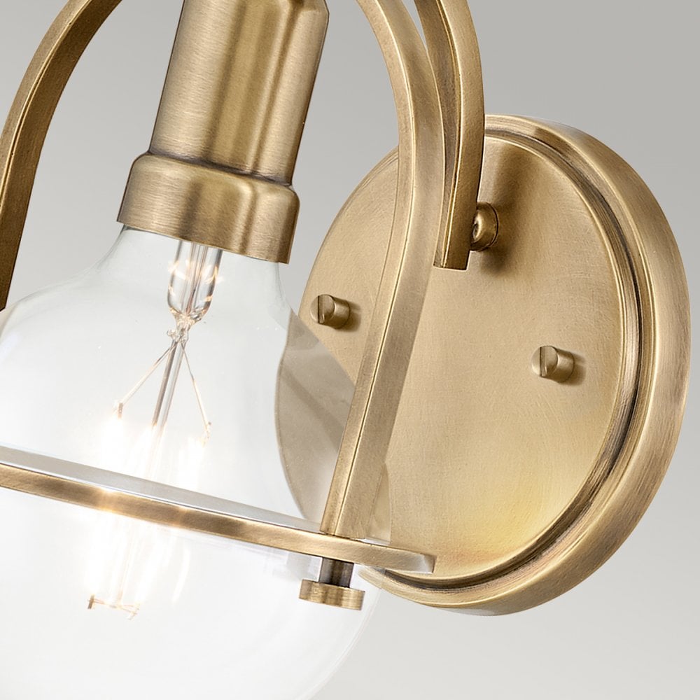 Somerset Wall Light In Heritage Brass Finish QN-SOMERSET1-C-HB