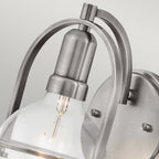 Somerset Wall Light In Brushed Nickel QN-SOMERSET1-C-BN
