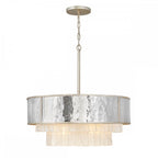 Reverie 8 Light Ceiling Pendant In Steel and Champagne Gold QN-REVERIE-8P-CPG