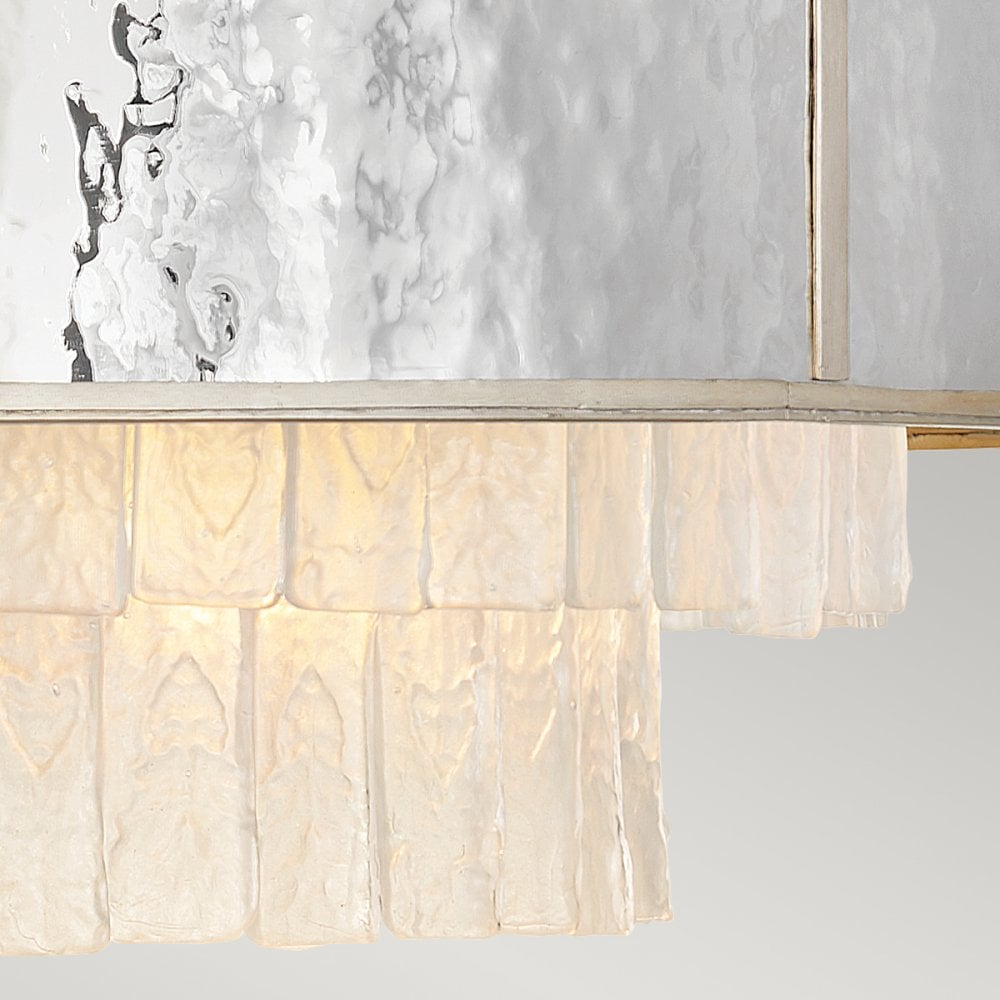 Reverie 8 Light Ceiling Pendant In Steel and Champagne Gold QN-REVERIE-8P-CPG