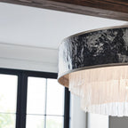Reverie 8 Light Ceiling Pendant In Steel and Champagne Gold QN-REVERIE-8P-CPG