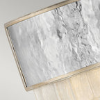 Reverie 2 Light Wall Light In Hammered Steel and Champagne Gold QN-REVERIE2-CPG