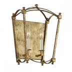 Thayer Classic Twin Wall Light In Antique Gild Finish QN-THAYER2-ADB