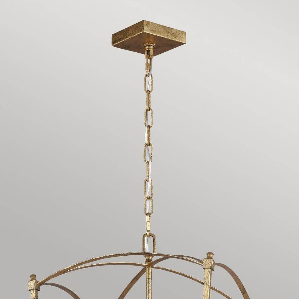 Thayer Classic 4 Light Ceiling Light In Antique Gild Finish QN-THAYER-4P-ADB