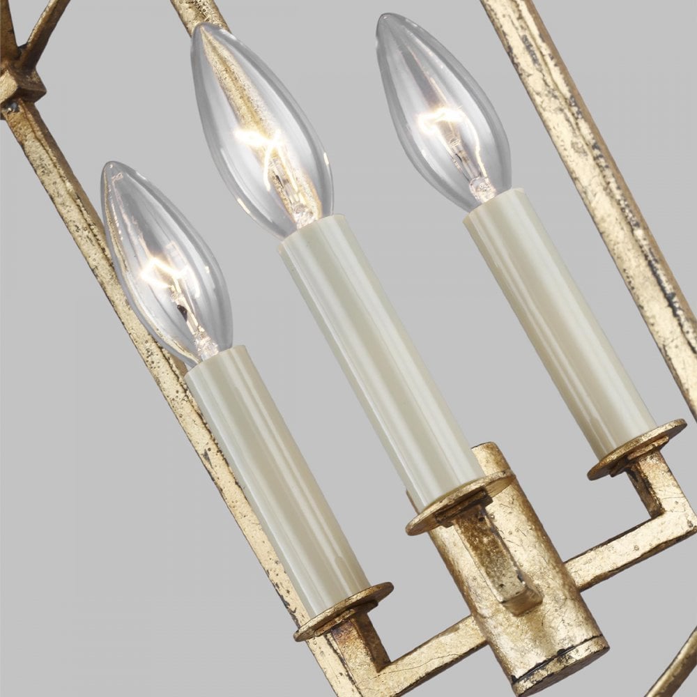 Thayer Classic 3 Light Ceiling Light In Antique Gild Finish QN-THAYER-3P-ADB