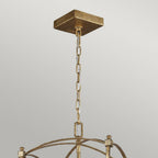 Thayer Classic 3 Light Ceiling Light In Antique Gild Finish QN-THAYER-3P-ADB