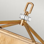 Stinson Classic Twin Wall Light In Distressed Brass Finish QN-STINSON2-DBR