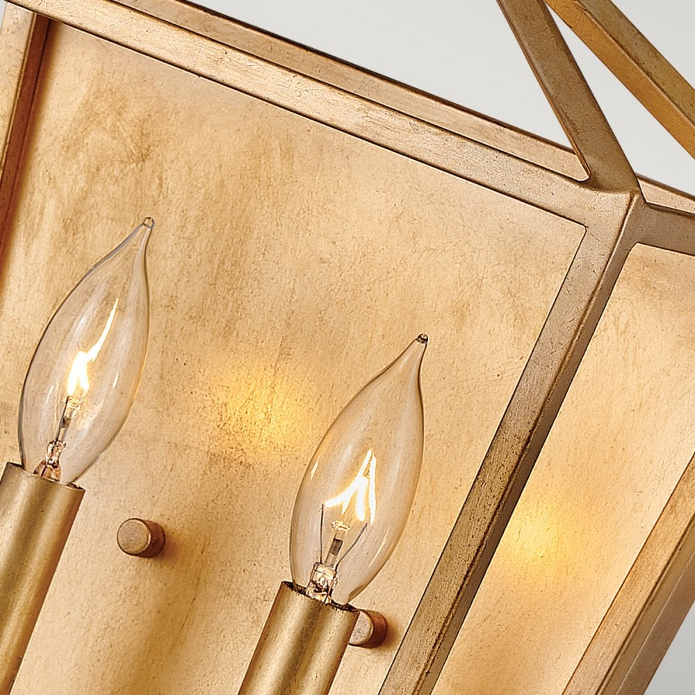 Stinson Classic Twin Wall Light In Distressed Brass Finish QN-STINSON2-DBR