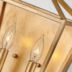 Stinson Classic Twin Wall Light In Distressed Brass Finish QN-STINSON2-DBR