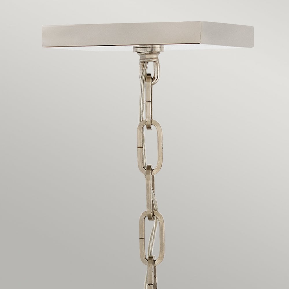 Stinson 4 Light Pendant / Semi Flush Light in Black And Nickel QN-STINSON-4P-M-BK