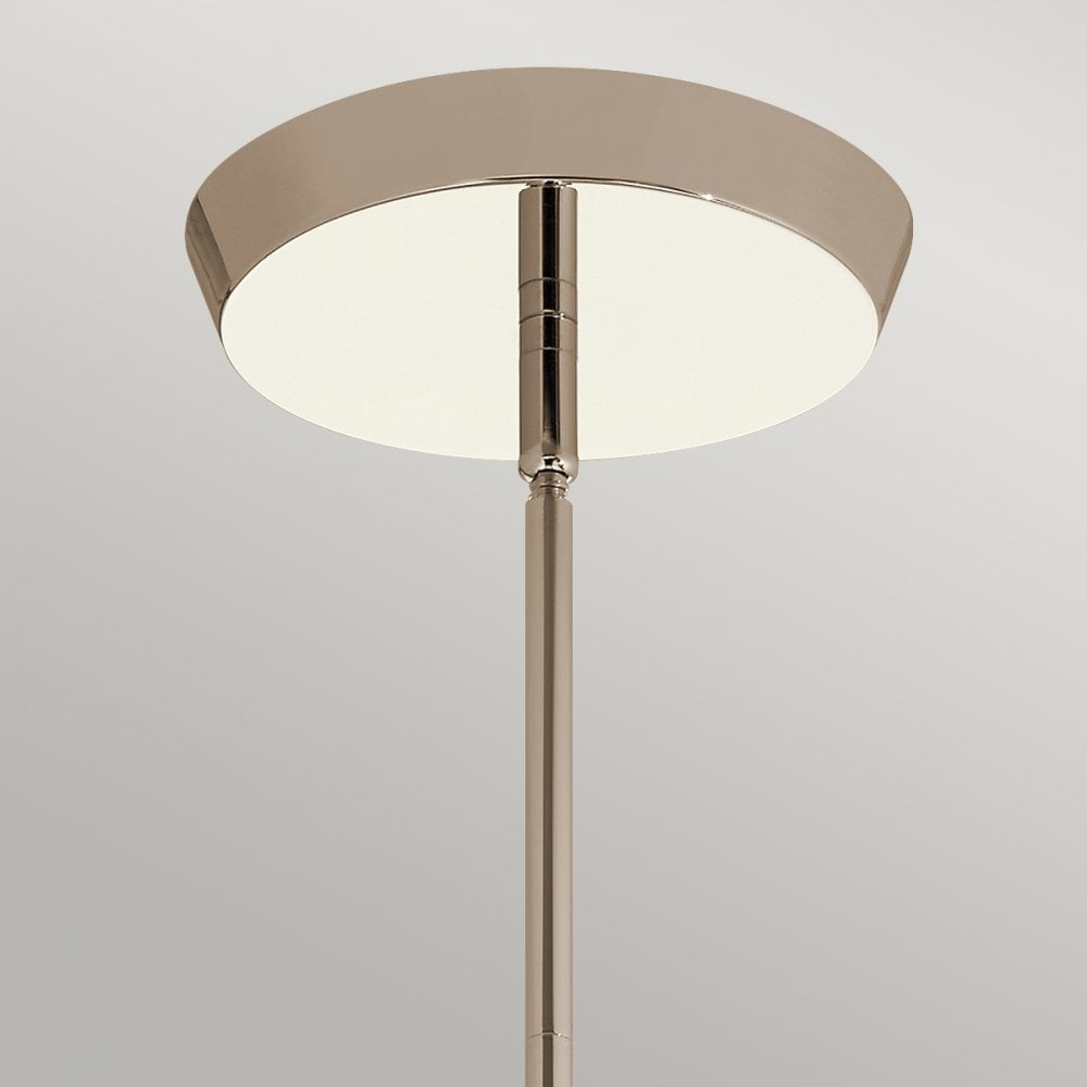 Kayva 6 Arm LED Ceiling Chandelier In Polished Nickel Finish QN-KAYVA13-PN