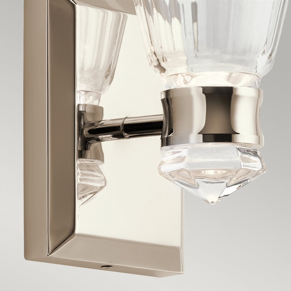 Kayva LED Wall Light In Polished Nickel Finish QN-KAYVA1-PN