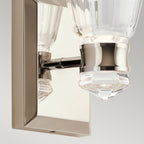 Kayva LED Wall Light In Polished Nickel Finish QN-KAYVA1-PN
