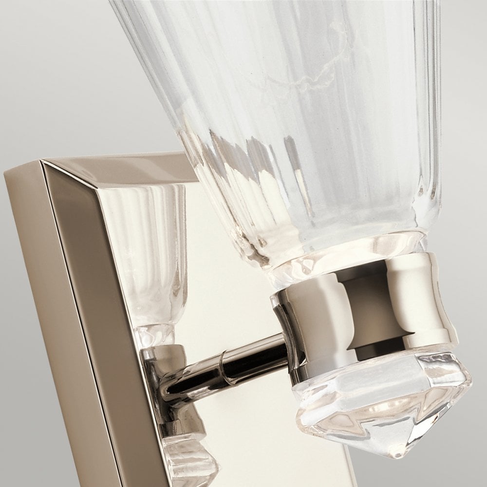 Kayva LED Wall Light In Polished Nickel Finish QN-KAYVA1-PN