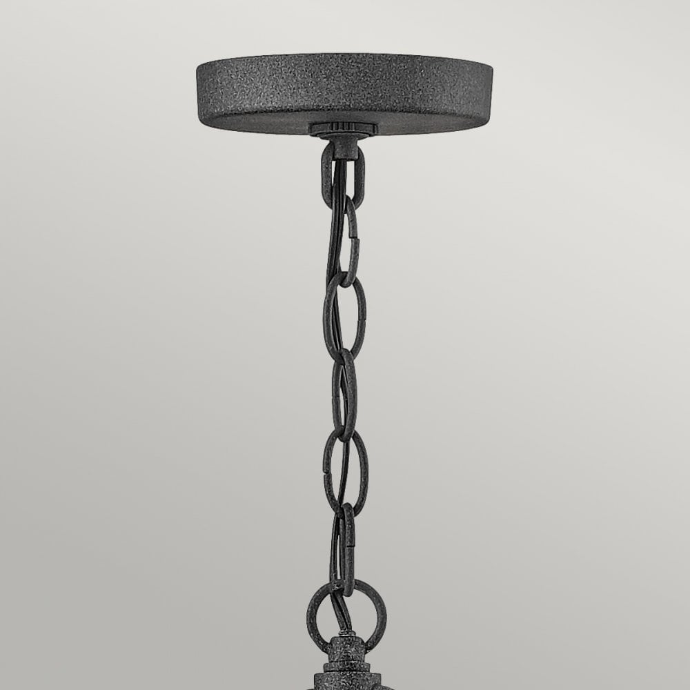 Lakehouse Outdoor Ceiling Lantern In Aged Zinc And Driftwood Grey Finish QN-LAKEHOUSE8-S-DZ