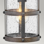 Lakehouse Outdoor Small Wall Lantern In Aged Zinc And Driftwood Grey Finish QN-LAKEHOUSE2-S-DZ