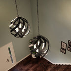 Blacksmith 5 Light Ceiling Chandelier In Old Black Finish IP44 QN-BLACKSMITH-5P-OBK