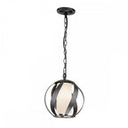 Blacksmith Single Ceiling Chandelier In Old Black Finish IP44 QN-BLACKSMITH-P-OBK