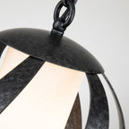Blacksmith Single Ceiling Chandelier In Old Black Finish IP44 QN-BLACKSMITH-P-OBK