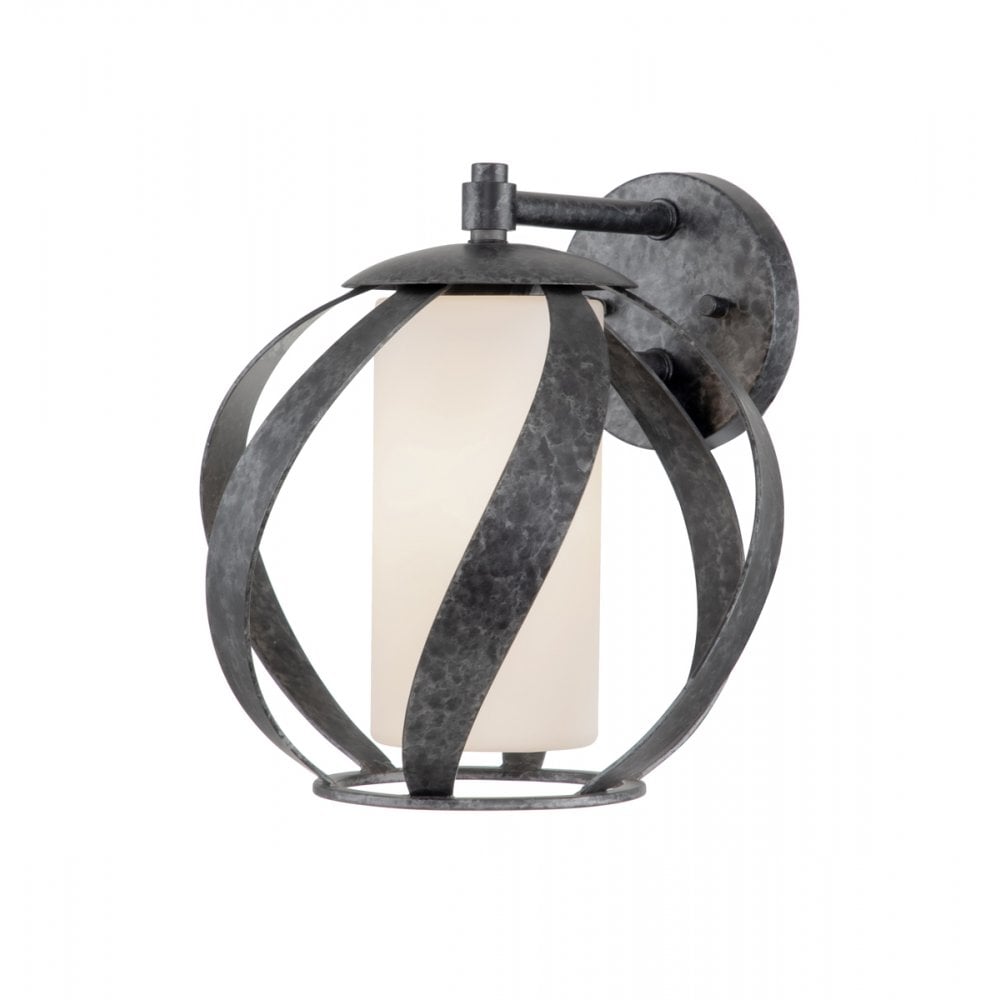 Blacksmith Single Wall Light In Old Black Finish IP44 QN-BLACKSMITH1-OBK
