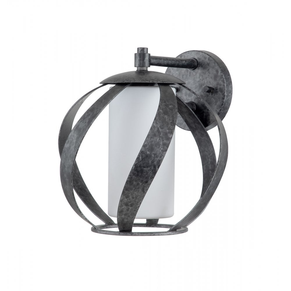 Blacksmith Single Wall Light In Old Black Finish IP44 QN-BLACKSMITH1-OBK