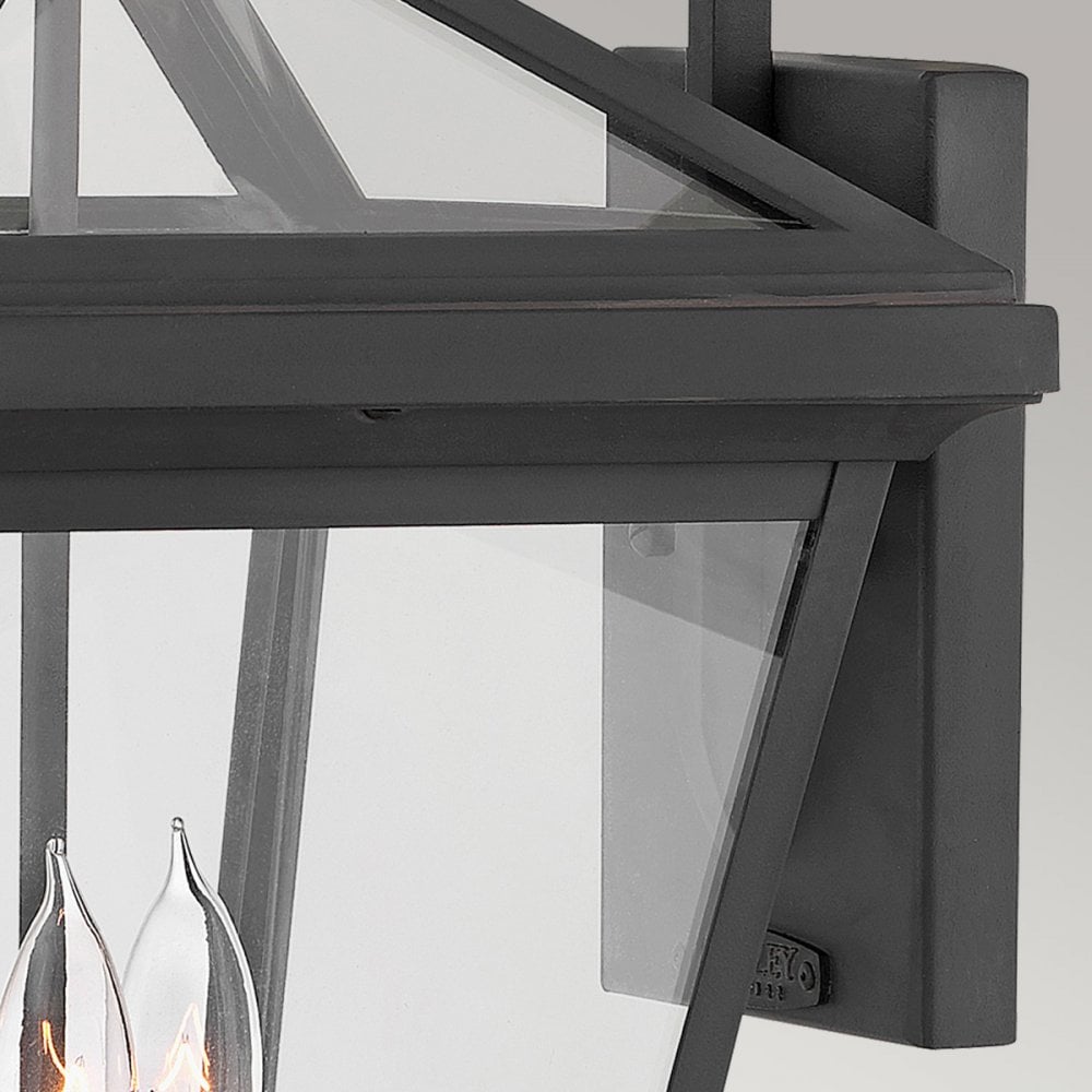 Alford Place Large Wall Lantern In Museum Black Finish QN-ALFORD-PLACE2-L-MB