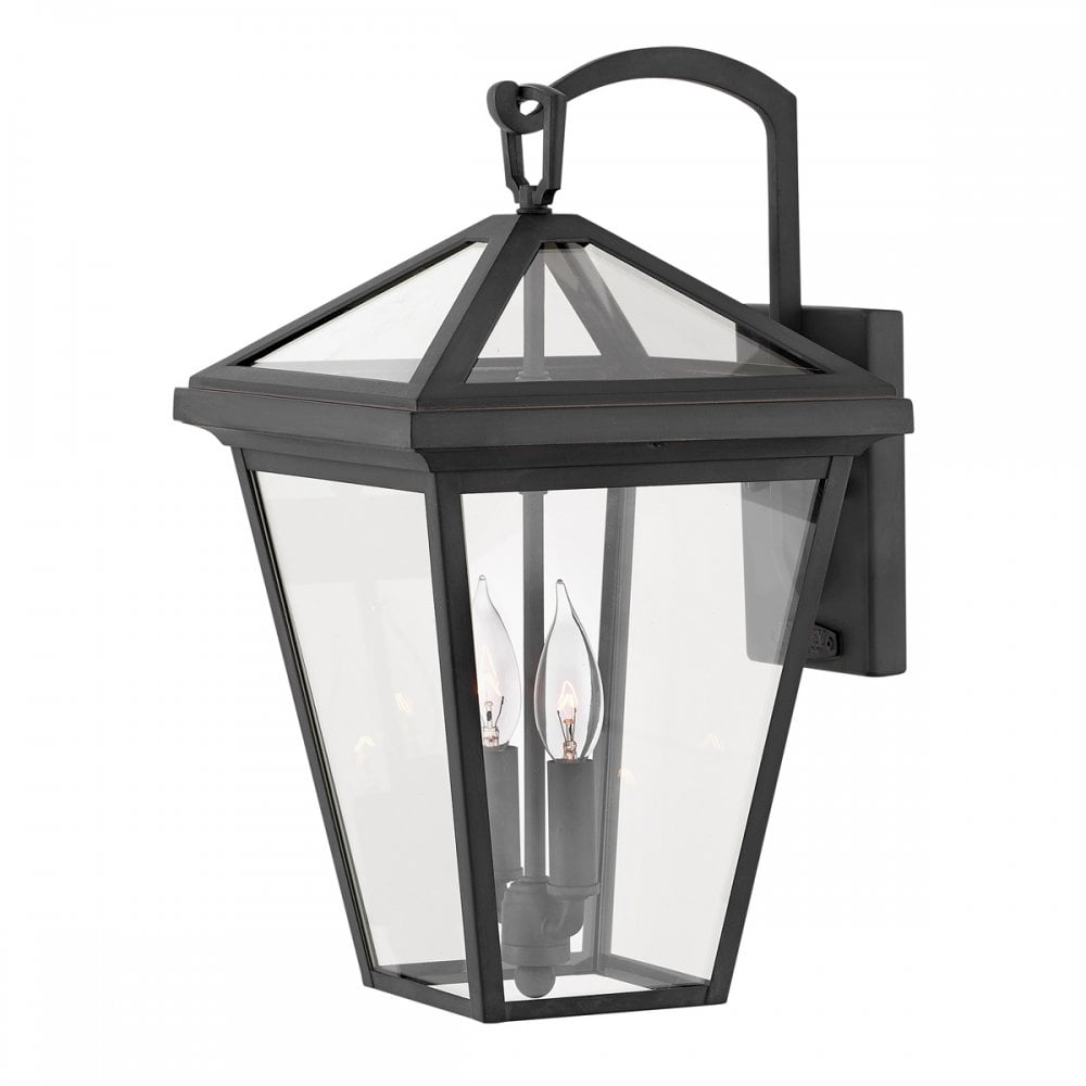 Alford Place Medium Wall Lantern In Museum Black Finish QN-ALFORD-PLACE2-M-MB