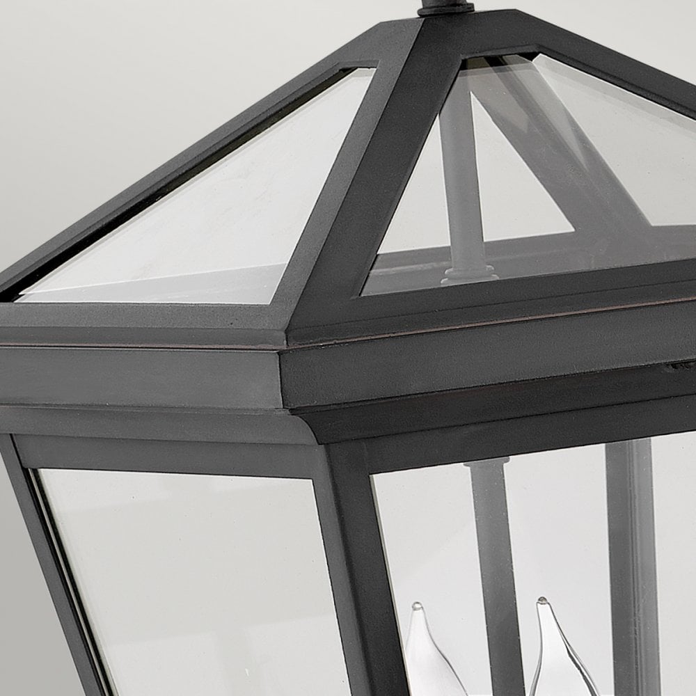 Alford Place Medium Wall Lantern In Museum Black Finish QN-ALFORD-PLACE2-M-MB