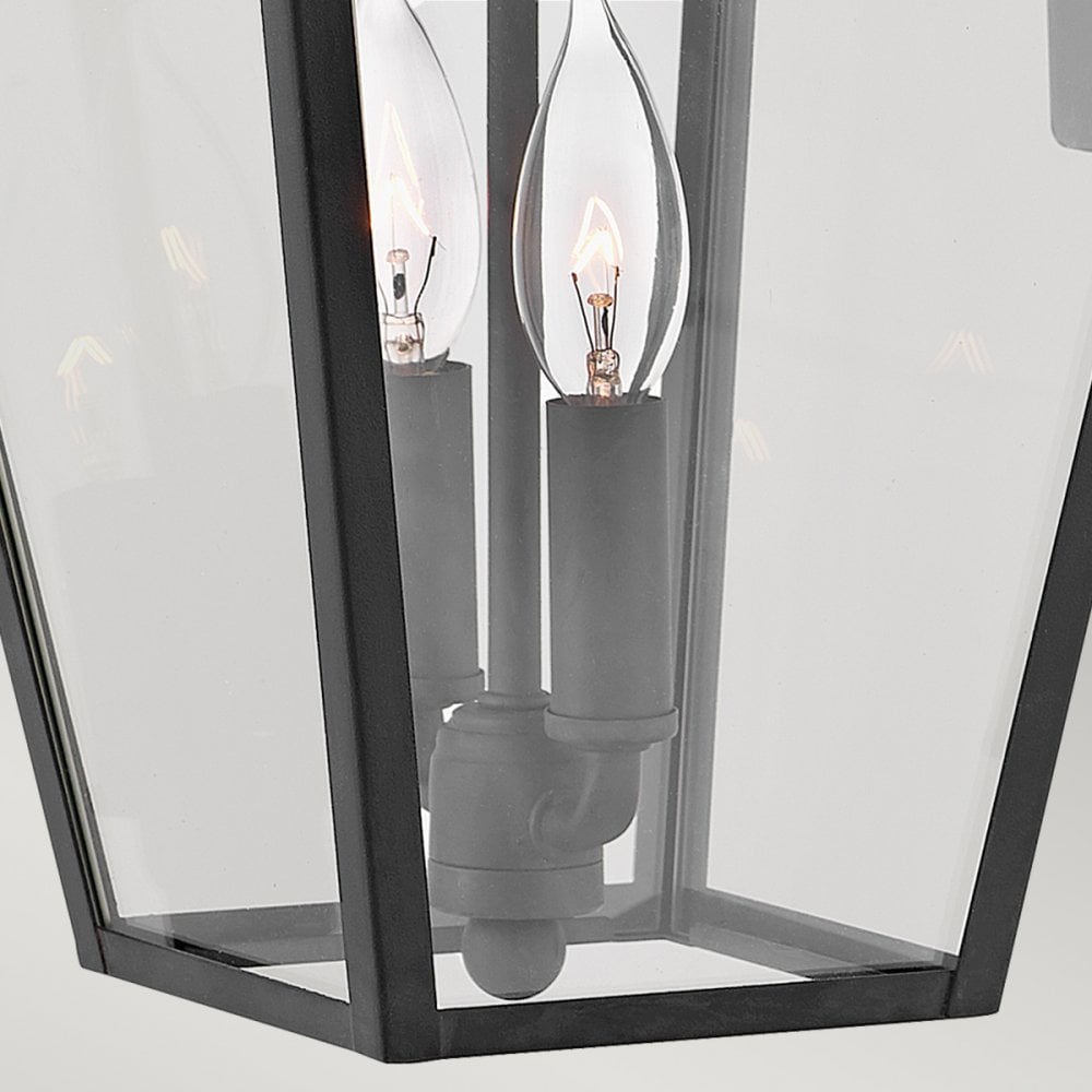 Alford Place Medium Wall Lantern In Museum Black Finish QN-ALFORD-PLACE2-M-MB