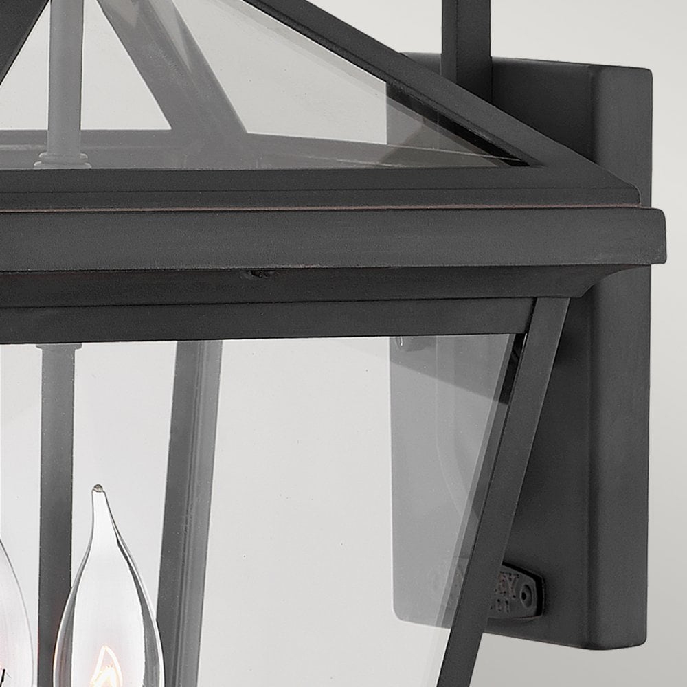 Alford Place Medium Wall Lantern In Museum Black Finish QN-ALFORD-PLACE2-M-MB