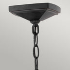 Alford Place Large Chain Lantern In Museum Black Finish QN-ALFORD-PLACE8-L-MB